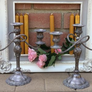 Perfectly Pewter Candelabras
