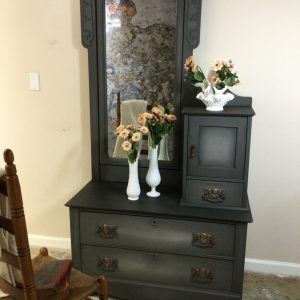 Grey Mirror Dresser