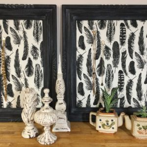 Rustic Fabric Memo Boards (set)